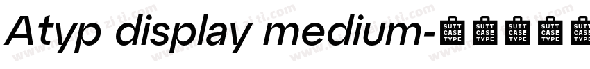 Atyp display medium字体转换